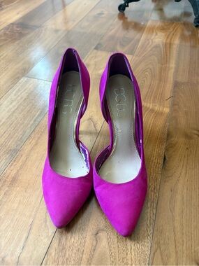 BCBG Twilight Magenta D'Orsay Pointed-Toe Pumps